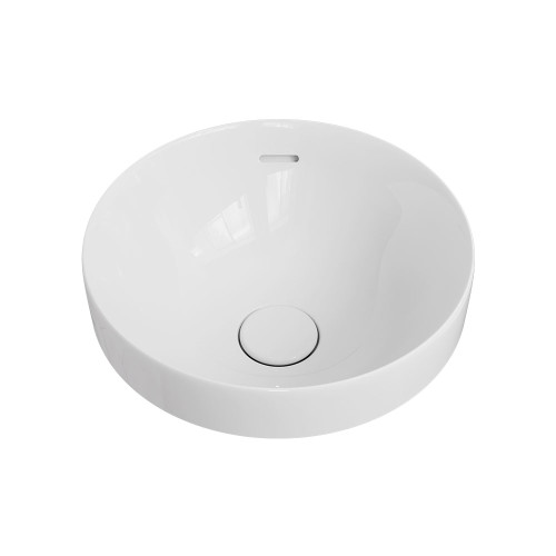 Aluca Round Semi-Inset Basin Gloss White [313430]