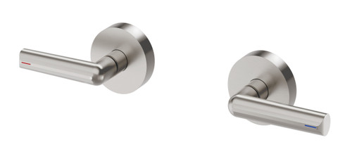 Vivid Slimline Plus Lever Wall Top Assemblies Brushed Nickel [300621]