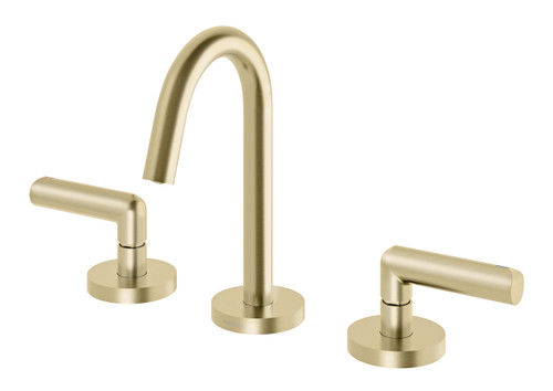 Vivid Slimline Plus Lever Basin Set Brushed Gold [300608]