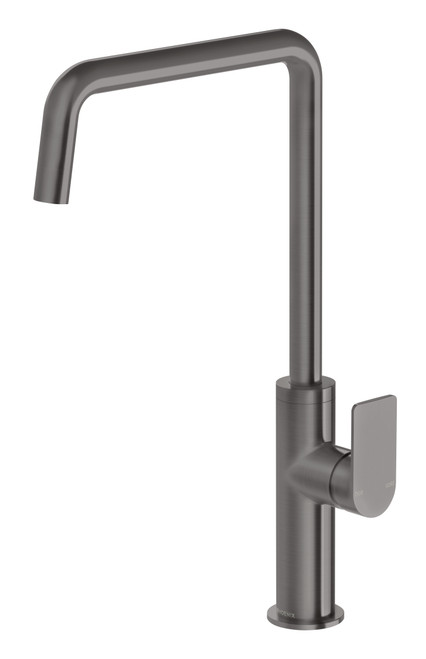 Mekko Sink Mixer 190mm Squareline Brushed Carbon Lead Free [311046]