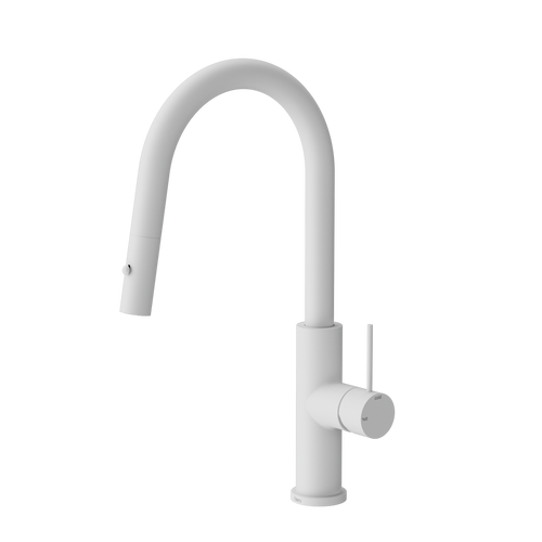 Mecca Smart Sensor Pull-Out Kitchen Mixer Matte white [313753]