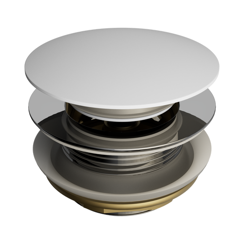 Short Pop-Up Bath Waste 40mm Matte White [313773]