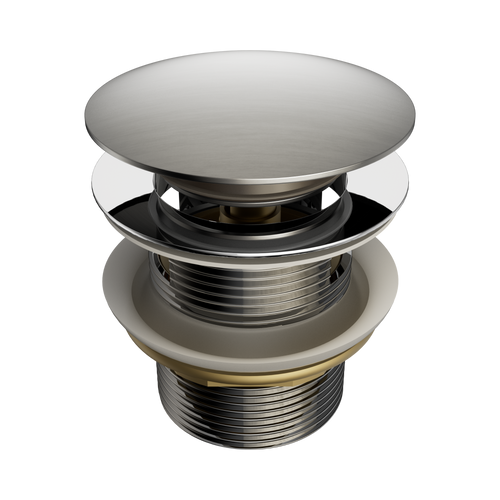 Pop-Up Bath Waste 40mm with Overflow Brushed Nickel [313673]