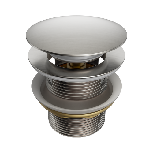 Pop-Up Bath Waste 40mm with Overflow Brushed Nickel [313673]