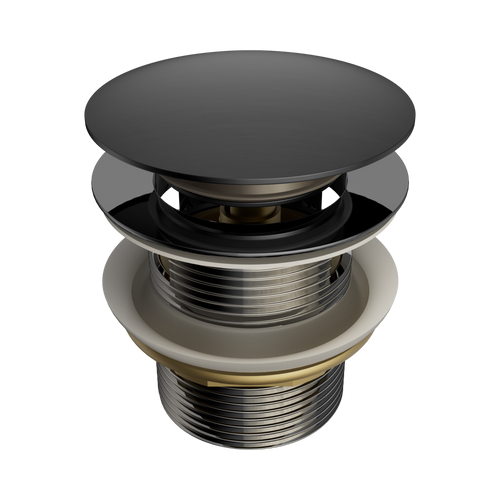 Pop-Up Bath Waste 40mm with Overflow Gunmetal [313694]