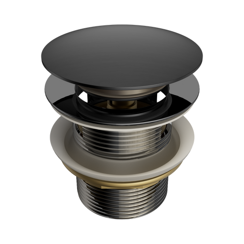 Pop-Up Bath Waste 40mm with Overflow Graphite [313707]