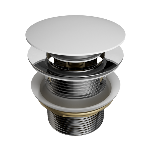 Pop-Up Bath Waste 40mm with Overflow Matte White [313700]