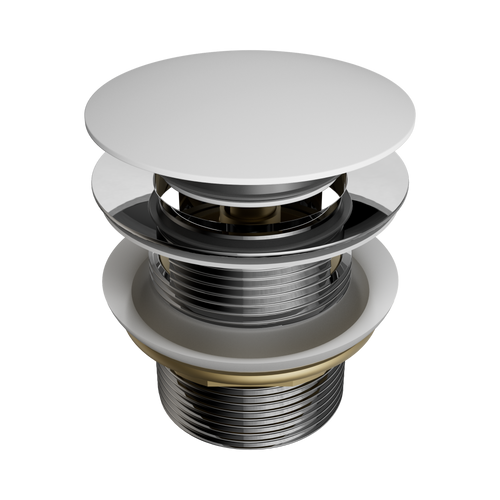 Pop-Up Bath Waste 40mm with Overflow Matte White [313700]