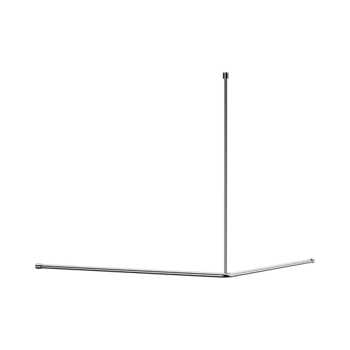 Mecca Care Curtain Rail 1200 x 1200mm 90 Degree Chrome [313702]