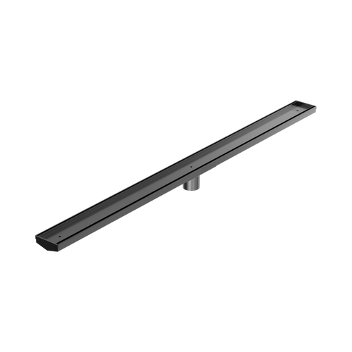 Tile Insert V Channel 1200 x 82mm Floor Grate 50mm Outlet Gunmetal [313769]