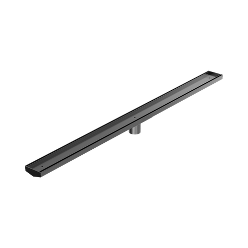 Tile Insert V Channel 1200 x 82mm Floor Grate 50mm Outlet Gunmetal [313769]
