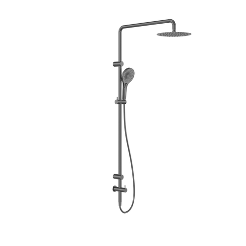Mecca Care 25mm Grab Rail 900mm Twin Shower Set Gunmetal [314478]