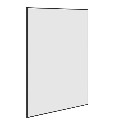 Carson Rectangle Black Framed Mirror 900 x 750mm [303142]