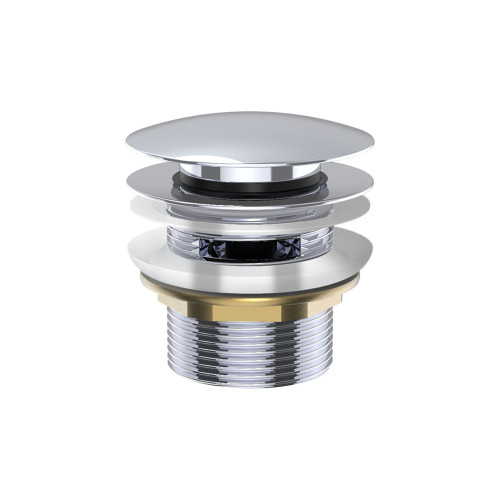 Pull-Out Pop-Up Bath Waste 40mm Chrome with Overflow 55mm Thread Length [313476]