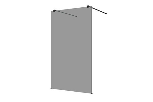 M-Series 1150 Freestanding Panel Tinted Glass/Black Fittings [153815]