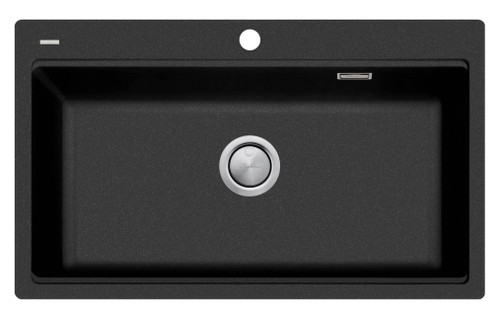 Santorini Topmount Workstation Sink Black [311610]