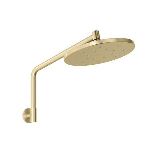 Ormond High-Rise Shower Arm and Rose 4Star Brushed Gold [312289]