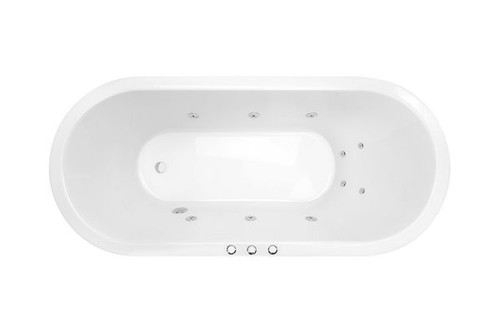 Uno Santai 10-Jet Spa Bath 1700mm White [126421]