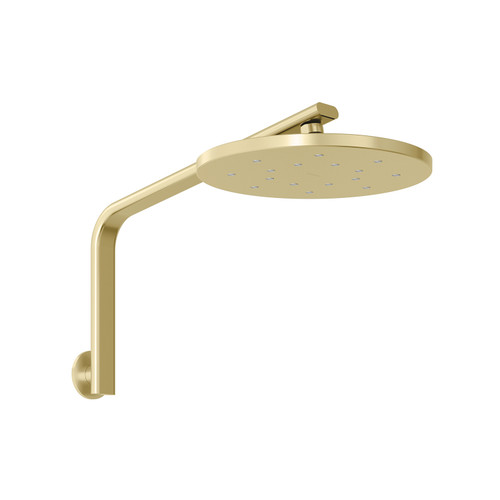 Oxley High-Rise Shower Arm and Rose 4Star Brushed Gold [312287]