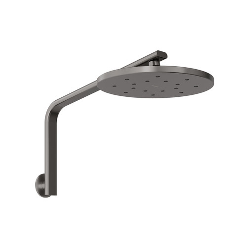 Oxley High-Rise Shower Arm and Rose 4Star Brushed Carbon [312262]