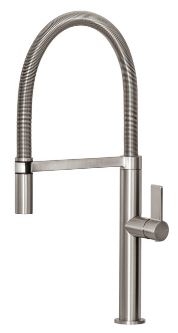Prize Sink Mixer Flexible Coil 5Star Brushed Nickel Lead Free [302455]