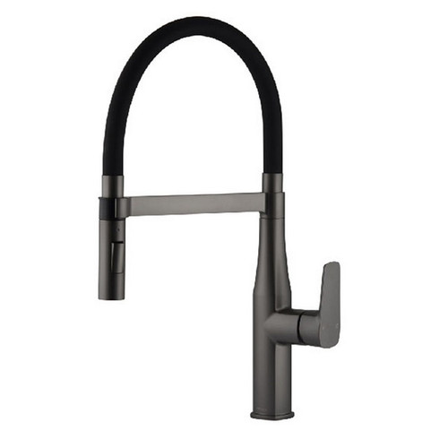 Coriander eFit Sink Mixer with Pull-Out Spout Gunmetal 4Star Lead Free [304859]