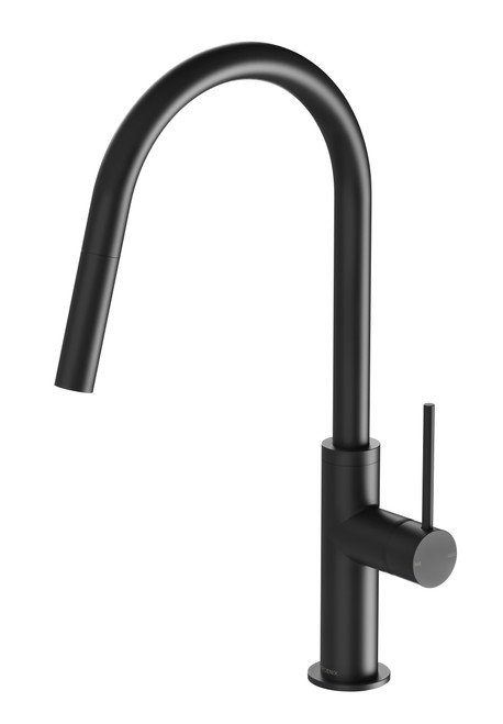 Vivid Slimline Sink Mixer with Pull-Out Spray 5Star Matte Black Lead Free [304854]