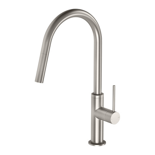 Vivid Slimline Pull-Out Sink Mixer 200mm Brushed Nickel [304109]