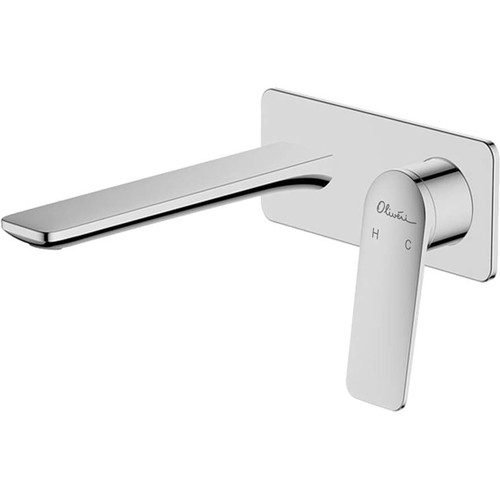 Paris Basin or Bath Wall Mixer Set 200mm Spout Chrome 5Star Lead Free [305165]