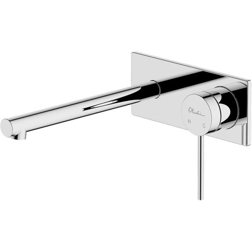 Venice Straight Wall Mixer Set 200mm Chrome 5Star Lead Free [305133]