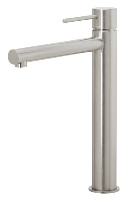 Vivid Slimline Hob Tall Basin Mixer (Straight Spout) 6Star Brushed Nickel Lead Free [305888]