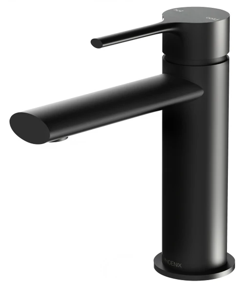 Vivid Slimline Oval Hob Basin Mixer 6Star Matte Black Lead Free [305893]