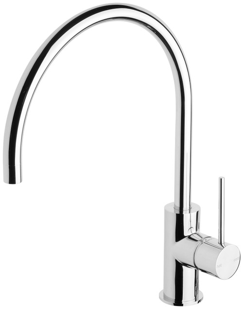 Vivid Slimline Sink Mixer with 220mm Gooseneck Spout 4Star Chrome Lead Free [309809]
