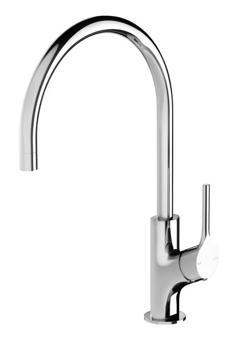 Vivid Slimline Oval Sink Mixer with 220mm Gooseneck Spout 5Star Chrome Lead Free [310503]