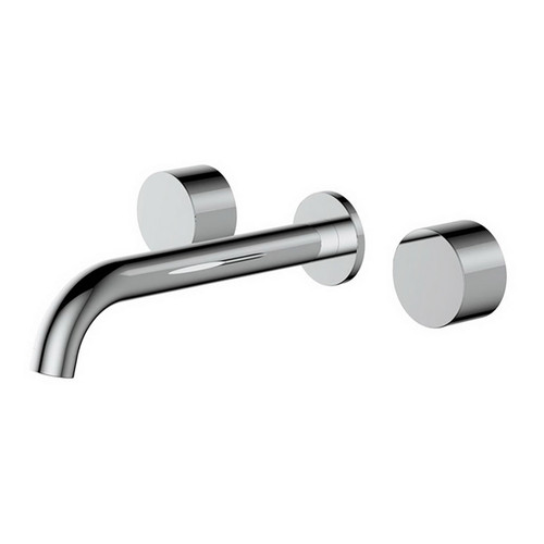 Kaya Wall Circular Basin or Bath Tap Set Chrome Lead Free [311030]