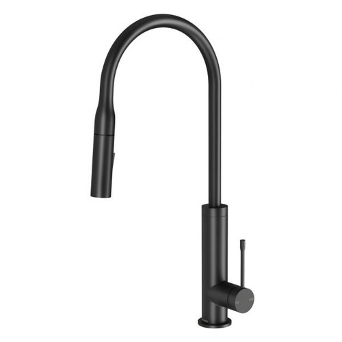 Deja Pull-Out Sink Mixer 220mm Matte Black Lead Free [311050]