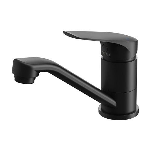 Builders Ivy MKII Swivel Basin Mixer Matte Black Lead Free [311686]