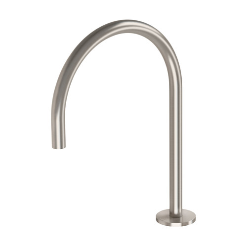 Vivid Slimline Hob Sink Outlet 220mm Gooseneck Brushed Nickel Lead Free [311688]