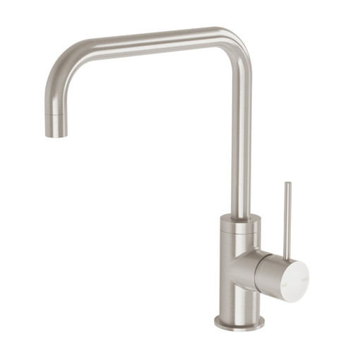 Vivid Slimline Pull-Down Sink Mixer 220mm Squareline Brushed Nickel Lead Free [312250]