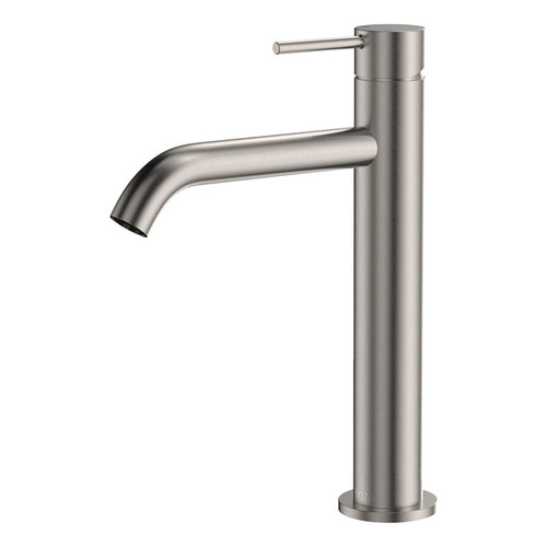 Kaya Medium Basin Mixer Brushed Nickel Lead Free [312521]