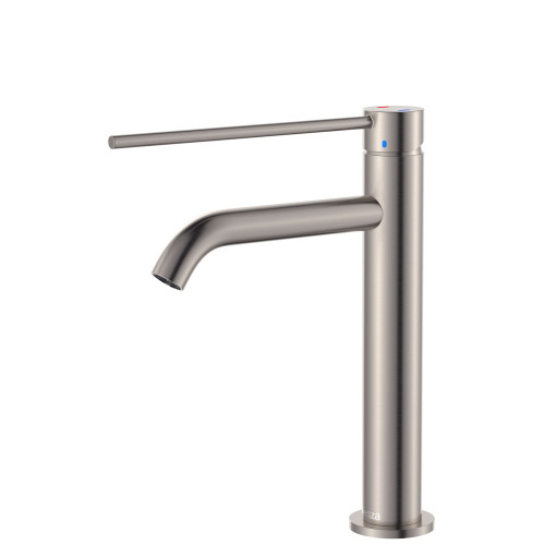 Kaya Care Medium Basin Mixer Brushed Nickel Lead Free [312534]
