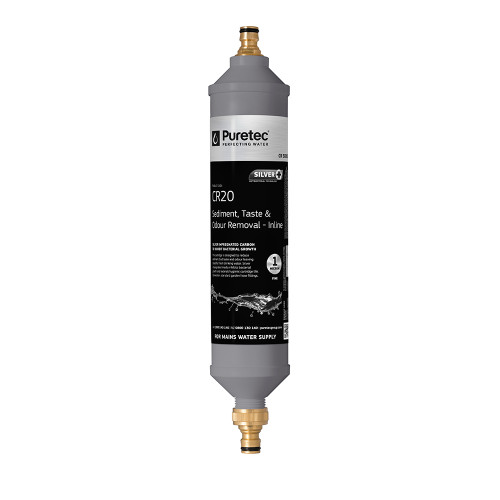 Caravan Inline Water Filter with Brass Connectors 1 Micron Lead Free [313827]