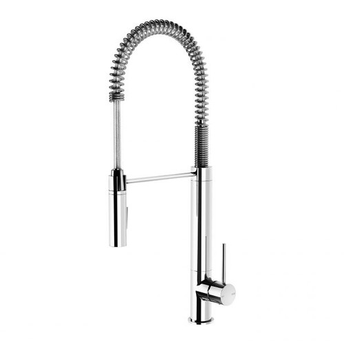 Vivid Slimline Pull-Down Sink Mixer (Tall Spring) 5Star Chrome Lead Free [313886]
