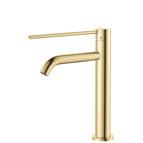 Kaya Care Medium Basin Mixer Urban Brass Lead Free [314674]