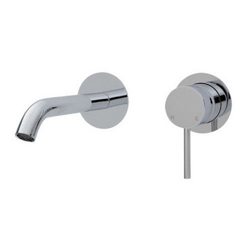 Kaya Wall Bath or Basin Dress Kit Round Plate Polished Chrome 160mm Outlet Lead Free [314664]
