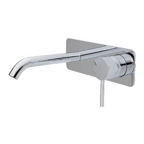 Kaya Wall Bath or Basin Mixer Dress Kit Soft Square Plate Polished Chrome 160mm Outlet Lead Free [314665]