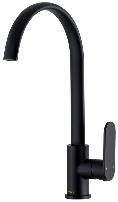 Saffron Sink Mixer 6Star Matte Black Lead Free [314834]