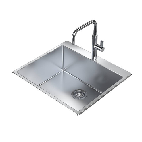 Urbane II 70L Flushline Tub Stainless Steel 1 Tap Hole [307940]