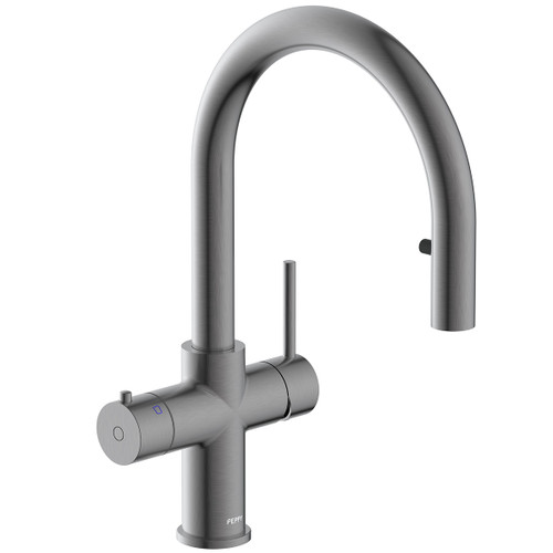 4-in-1 Pull-Out Filtered Water Sink Mixer (Boiling, Ambient, Hot and Cold) Gunmetal [314231]