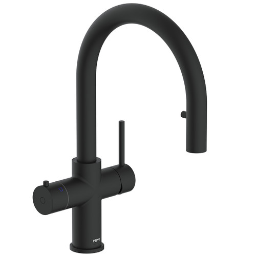 4-in-1 Pull-Out Filtered Water Sink Mixer (Boiling, Ambient, Hot and Cold) Matte Black [314232]